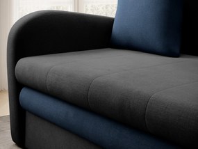 Καναπές κρεβάτι Elyria 151, Αποθηκευτικός χώρος, Μπλε, Γκρι, 85x130x103cm, 74 kg, Πόδια: Πλαστική ύλη, Ξύλο: Πεύκο | Epipla1.gr