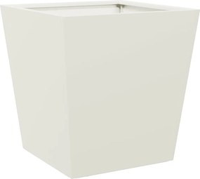 vidaXL Ζαρντινιέρα Λευκή 40 x 40 x 40 εκ. από Ατσάλι