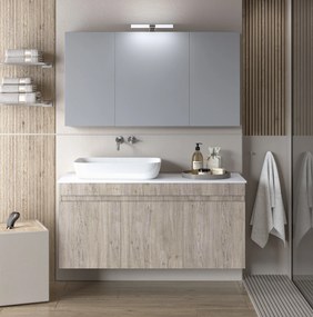 ΣΕΤ ΕΠΙΠΛΟΥ OMEGA TOP 120cm χρ.BEIGE OAK 9SOMT120BO 9SOMT120BO