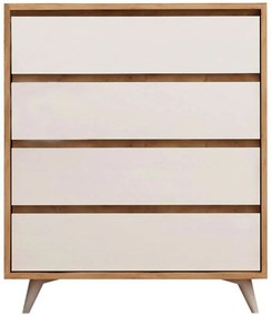 Συρταριέρα Suvera 811MDD3408 70x40x86cm Oak-White