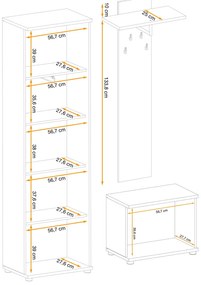 Swap XIX Σύνθεση Καφέ δρυς 280x180x40