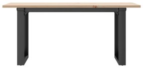 vidaXL Τραπεζάκι Σαλονιού Πλαίσιο Ο Μασίφ Πεύκο/Ατσάλι