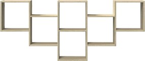 vidaXL Ραφιέρα Τοίχου Sonoma Δρυς 159x18x66 εκ. από Επεξεργ. Ξύλο