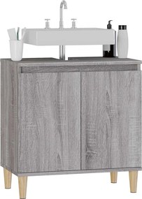 vidaXL Ντουλάπι Νιπτήρα Grey Sonoma 58 x 33 x 60 εκ. Επεξεργ. Ξύλο