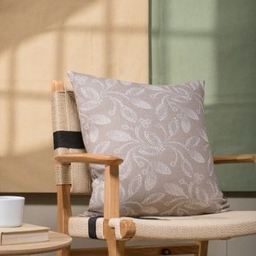 Μαξιλάρι Διακοσμητικό (Με Γέμιση) Padova 02 Beige Teoran 50X50 Βαμβάκι-Πολυέστερ