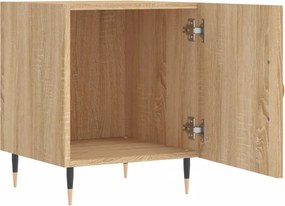vidaXL Κομοδίνα 2 τεμ. Sonoma Δρυς 40 x 40 x 50 εκ. από Επεξεργ. Ξύλο