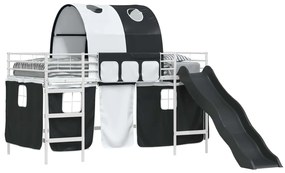 vidaXL Λευκό και Μαύρο 99,5 x 200 εκ.