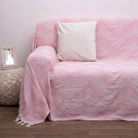 Ριχτάρι 3045 Pink Viopros Διθέσιο 175x255cm 100% Cotton