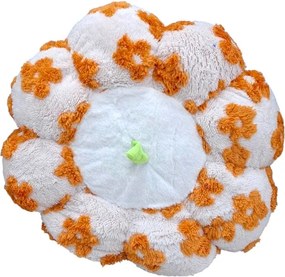 Μαξιλάρι καρέκλας Πουφ - 45cm - 720197 - White/Orange