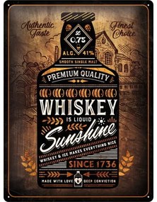 Μεταλλική πινακίδα Whiskey Sunshine