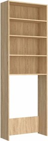 vidaXL Ντουλάπι Πλυντηρίου Sonoma Δρυς 64 x 24 x 190 εκ.