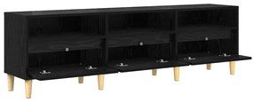 vidaXL Ντουλάπι TV Μαύρη δρυς 150 x 30 x 45 εκ Επεξεργασμένο ξύλο