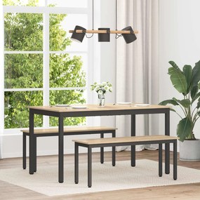 vidaXL Τραπεζαρίες 140 x 80 x 75 cm ΜΕΤΑΛΛΟ