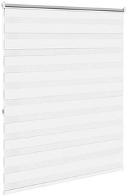 vidaXL Ρόλερ Zebra Λευκό 140 x 175 cm
