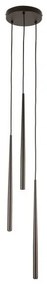Κρεμαστό Φωτιστικό Οροφής 3xG9 Φ20cm Piano TK Lighting-10109-Καφέ 10109