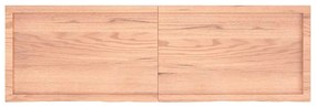 vidaXL Ράφι Τοίχου Ανοιχτό Καφέ 160x50x(2-6)εκ. Επεξ. Μασίφ Ξύλο Δρυός