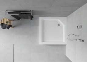 Mexen Rio τετράγωνη ντουζιέρα 90 x 90 cm, λευκή - 45109090