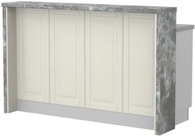 Πάγκος νησίδας Toscana-Μήκος: 160 εκ.-Siena marble