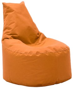 Πουφ πολυθρόνα Norm pakoworld υφασμάτινο αδιάβροχο πορτοκαλί - Ύφασμα - 056-000003