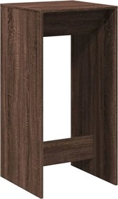 vidaXL Τραπέζι Μπαρ Καφέ Δρυς 51x50x103,5 εκ. Επεξ. Ξύλο