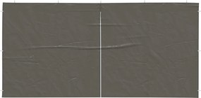 vidaXL Πλευρική Σκηνής Πάρτι 2 pcs Ανθρακί 400 x 195 εκ.