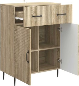 vidaXL Πλαϊνό γραφείο Sonoma Δρυς 66 x 34,5 x 89,5 εκ