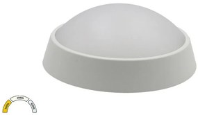 Πλαφονιέρα Φωτιστικό Οροφής LED 15W ΙΡ65 3CCT Φ18cm Lumen 21-1801508 Λευκό