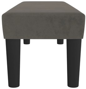 vidaXL Πάγκος Σκούρο Γκρι 100x30x30 εκ. Βελούδινος