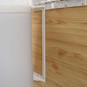 vidaXL Κάδος Απορριμμάτων Ντουλαπιού Κουζίνας 12 Λίτρα Πλαστικός