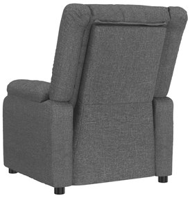 vidaXL Πολυθρόνα Ανακλινόμενη Ηλεκτρική Σκούρο Γκρι Υφασμάτινη