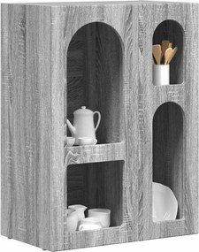 vidaXL Πλαϊνό γραφείο Γκρίζο Σονομα 59 x 35 x 80.5 εκ.