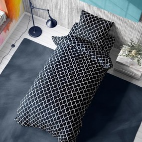 DIMcol ΣΕΝΤΟΝΙΑ ΕΜΠΡΙΜΕ ΣΕΤ 2 τεμ ΕΝΗΛ Cotton 100% 160Χ240 Windows 175 Dark blue-White
