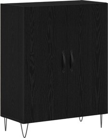 vidaXL Highboard Μαύρη Οξυά 69,5 x 34 x 180 εκ. Επεξεργασμένο ξύλο