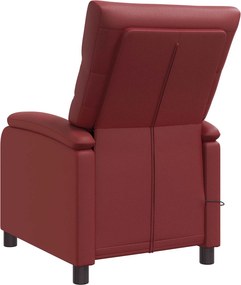 vidaXL Κάθισμα μασάζ Κόκκινο Τεχνητό Δέρμα