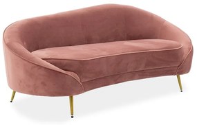 Καναπές Amora 110-000043 Τριθέσιος 180x81x77cm Apple-Gold Ξύλο,Ύφασμα