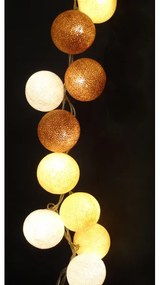 Beelights Γιρλάντα Ωφέλιμων 2.4m Με 20 Βαμβακερές Χειροποίητες Μπαλίτσες Natura