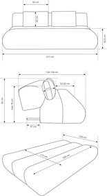 Καναπές - κρεβάτι Todd-Gkri Skouro