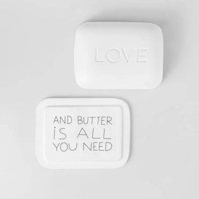 Βουτυριέρα Love And Butter RD0017918 14,5x11x5,5cm White Raeder Πορσελάνη