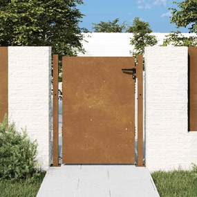 vidaXL Πόρτα Κήπου 100x125 εκ. από Ατσάλι Corten