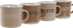 Σετ Κούπες Καφέ Home ESPRIT Καφέ Πήλινα 180 ml