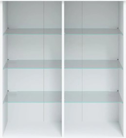 vidaXL Μπουφές με Φώτα LED Λευκός 81 x 37 x 100 εκ.