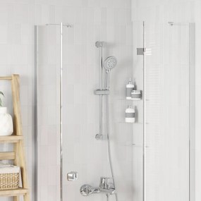 vidaXL Βάση Κεφαλής Ντους Χρωμέ 70 cm Ανοξείδωτο Ατσάλι