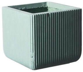 Κασπώ Πήλινο Τετράγωνο Stripe XL D-2050-8 44x44x38cm Mint Supergreens Πηλός