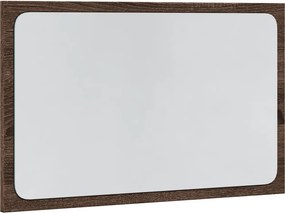 vidaXL LED Καθρέφτης Μπάνιου Καφέ Δρυς 60x8,5x38 εκ. Επεξεργ. Ξύλο