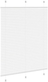 vidaXL Πλισέ περσίδα Λευκό 110x150 cm Πλάτος υφάσματος 109,4 cm