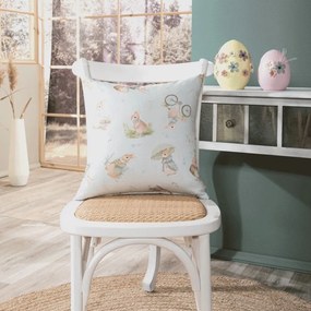 Μαξιλαροθήκη Διακοσμητική Πασχαλινή Pastel Multi Teoran 45X45 Acrylic,Cotton,Polyester