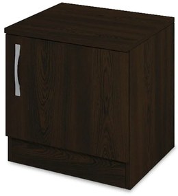 Κομοδίνο Deco pakoworld με ένα ντουλάπι χρώμα wenge 40x35,5x41εκ