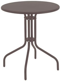 Τραπέζι Vergo καφέ μέταλλο Φ60x70εκ 60x60x70 εκ.