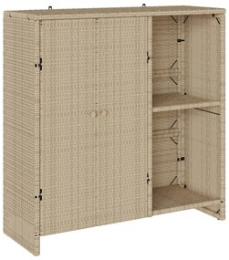 vidaXL Ντουλάπα Αποθήκευσης Μπεζ 100x36x102 εκ Ρατάν