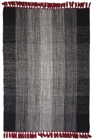 Χαλί Urban Cotton Kilim Tessa Dalia Black-Red Royal Carpet 160X230cm